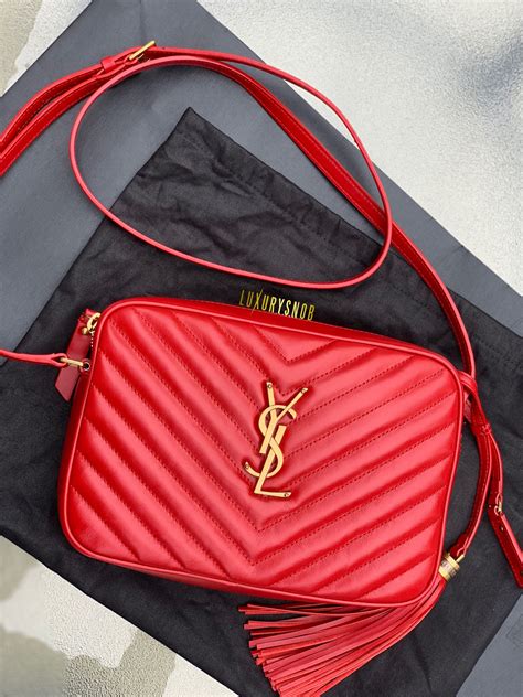 red saint laurent purses